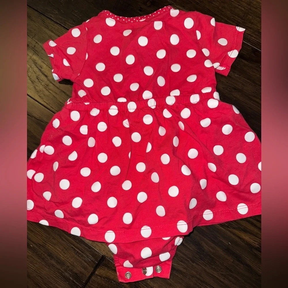 Carter's Red Baby Dress with Polka Dots and Heart